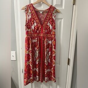 Paisley Print Dress Barn Dress Women’s Size 8